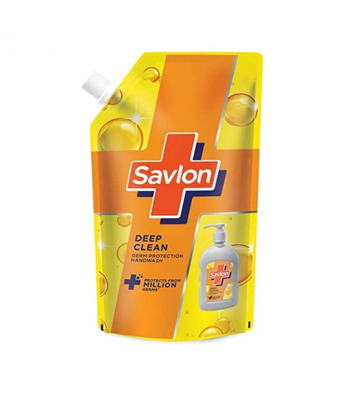Savlon Deep Clean Germ Protection Liquid Handwash Refill Pouch, 725/675ml